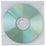 Q-Connect CD/DVD-Hüllen - Ungelocht, transparent,...