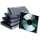 CD-Boxen Standard - Hardbox für 1 CD/DVD, transparent/schwarz 10 Stück