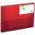 Q-Connect Sammelbox - A4, 250 Blatt, PP, rot transluzent