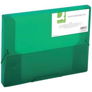 Q-Connect Sammelbox - A4, 250 Blatt, PP, grün transluzent