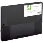 Q-Connect Sammelbox - A4, 250 Blatt, PP, schwarz transluzent