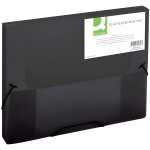 Q-Connect Sammelbox - A4, 250 Blatt, PP, schwarz transluzent