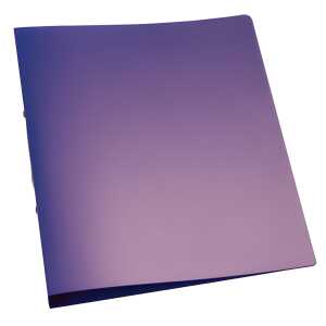 Ringbuch transparent - A4, 2-Ring, Ring-Ø 25 mm, violett-transparent