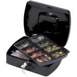 Q-Connect Geldkassette - 255 x 200 x 85 mm, schwarz