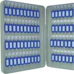 Q-Connect Schlüsselschrank Pearl grey - 80 Haken,...