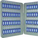 Q-Connect Schlüsselschrank Pearl grey - 80 Haken,...