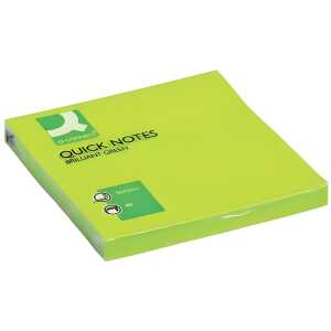 Q-Connect Haftnotizen Brilliant - 76 x 76 mm, grün