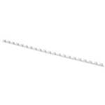 Q-Connect Plastik-Binderücken, 6 mm, für 25 Blatt, weiß, 100 Stück