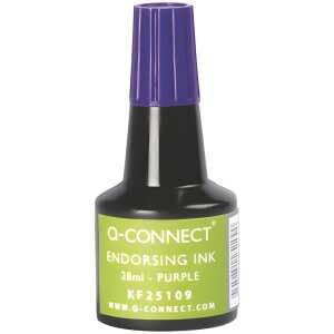 Q-Connect Stempelfarbe - ohne Öl, 28 ml, violett