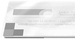 Visitenkartenhülle skl. 10ST CONNECT KF27041 Transparentes PP, Rück...