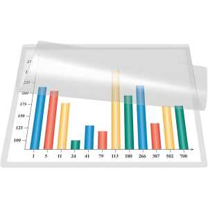 Q-Connect Kaltlaminierhülle, A4, 200/100 mym, 216 x 303mm, 5 Stück