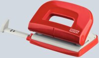 Novus Locher E 210, bis 10 Blatt rot/grau, mit...