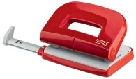 Novus Locher E 210, bis 10 Blatt rot/grau, im Blister