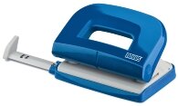 Novus Locher E 210, bis 10 Blatt blau/grau, im Blister