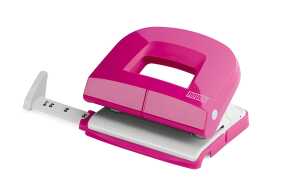 Novus Bürolocher E 216 fresh,bis 16 Blatt fresh pink/grau,