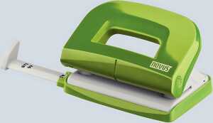 Novus Locher E 210 fresh, bis 10 Blatt fresh grün/grau, Anschlagschiene