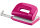 Novus Locher E 210 fresh, bis 10 Blatt fresh pink/grau, im Blister