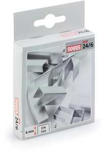 Novus Heftklammern 24/6 DIN 2.000 Stück, Schenkellänge 6 mm