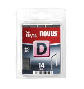 Novus Flachdrahtklammern Typ 53F/14 600 Stück, Schenkellänge 14 mm