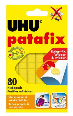 UHU Klebepad patafix gelb ablösbar 80 Stk. pads pro Wallet