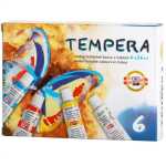KOH Temperafarben 6er Set Grundsortiment - 6 x 16 ml / Tube