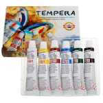 KOH Temperafarben 6er Set Grundsortiment - 6 x 16 ml / Tube