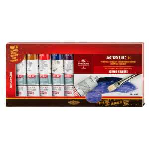 KOH Acrylfarben Set 8+2 - 8 x 40 ml + 2 x 40 ml / Tuben