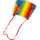 HQ Stabloser Drachen Sleddy Rainbow
