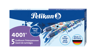 Pelikan Tintenpatrone Großraum GTP/F/5 königsblau m.Motiv