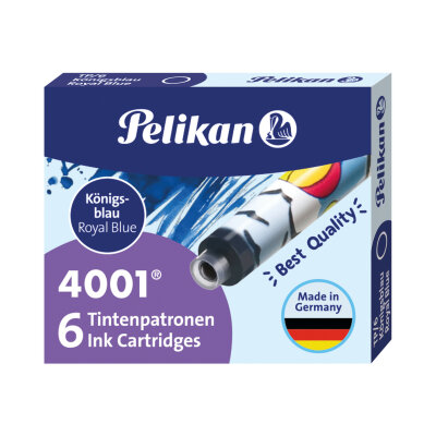 Pelikan Tintenpatrone TP/F/6 königsblau mit Motiv