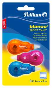 blanco® Korrektur Fancy Roller B917B3, Blister mit 3 Stück