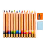 KOH Farbstifte Magic Jumbo kurz Natur 3 in 1 13er