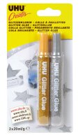 UHU Glitzerkleber Creativ Glitter Glue 2x20ml ohne...