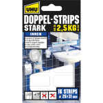 UHU Doppel Strips Stark 26 mm x 31 mm 16 Stück...
