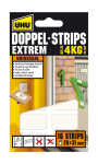 UHU Doppel Strips 19 mm x 40 mm 12 Stück transparent