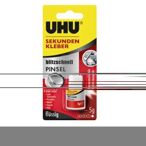 UHU Sekundenkleber flüssig mit Pinsel Flasche 5g