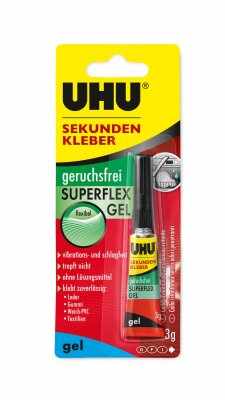 UHU Sekundenkleber SUPERFLEX Gel 3g Tube Blister