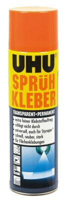 UHU SPRÜHKLEBER permanent + transparent 500ml