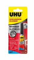 UHU SEKUNDENKLEBER blitzschnell SUPERGEL 3g Tube Blister