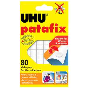 UHU Klebepads patafix ablösbar 80 Stück weiß