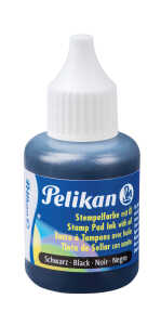 Pelikan Stempelfarbe m.Öl schwarz 4 30ml Kunststoffbehälter m.Spritzdü