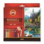 KOH Aquarell Künstlerfarbstifte 72er Set + Spitzer u...