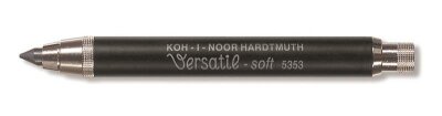 KOH Druckbleistift Metall- Minenhalter " Versatil - soft " 5,6 x 80 mm Mine - Schwarz - mit Minenspitzer > 5KS <