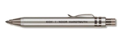 KOH Druckbleistift Metall 3,2 x 90 mm Mine - Silber - inklusive Minenspitzer und Clip > 15KK <