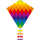 Ecoline Kinderdrachen Eddy Rainbow Patchwork 50 cm