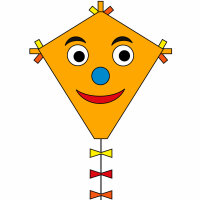 Ecoline Kinderdrachen Eddy Happy Face 50cm