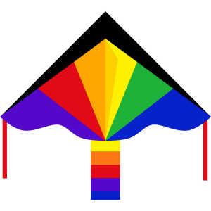 Ecoline Kinderdrachen Simple Flyer Rainbow 120cm