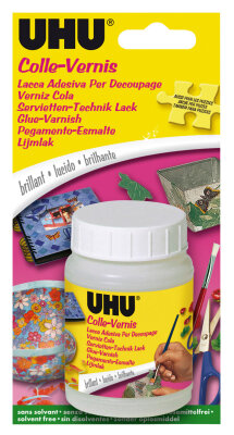 UHU Bastellack Servietten-Technik Lack seidenglanz Dose 150ml Blister