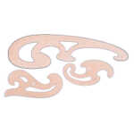 KOH Schablone - Burmester Kurvenschablone - 3er Satz / groß