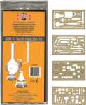 KOH Schablone - Chemieschablone 4er Satz